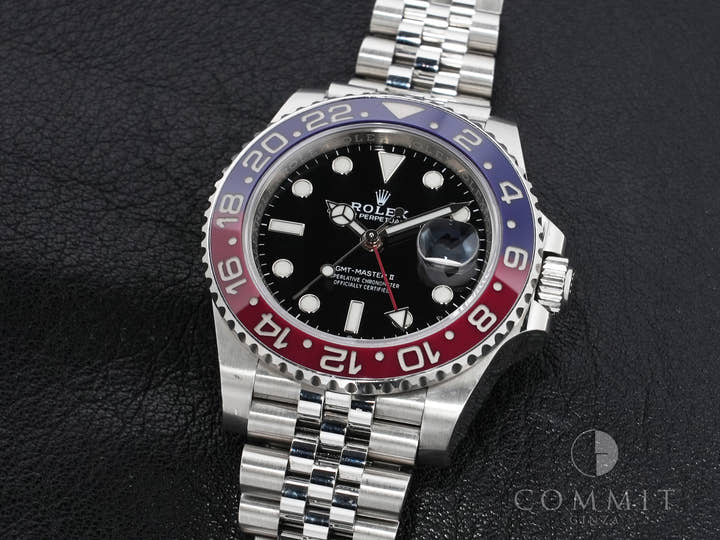 Rolex GMT-Master II Ref. 126710BLRO Stainless Steel Black Dial Jubilee Bracelet Pre-owned bb795bkh