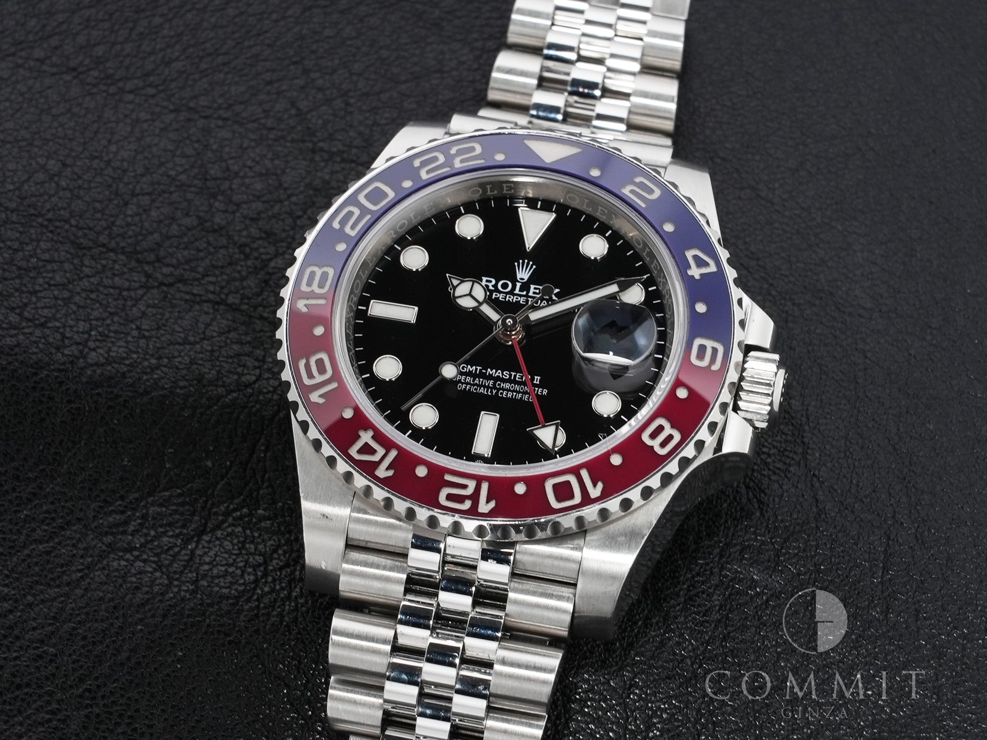 Rolex GMT-Master II Ref. 126710BLRO Stainless Steel Black Dial Jubilee Bracelet Pre-owned bb795bkh