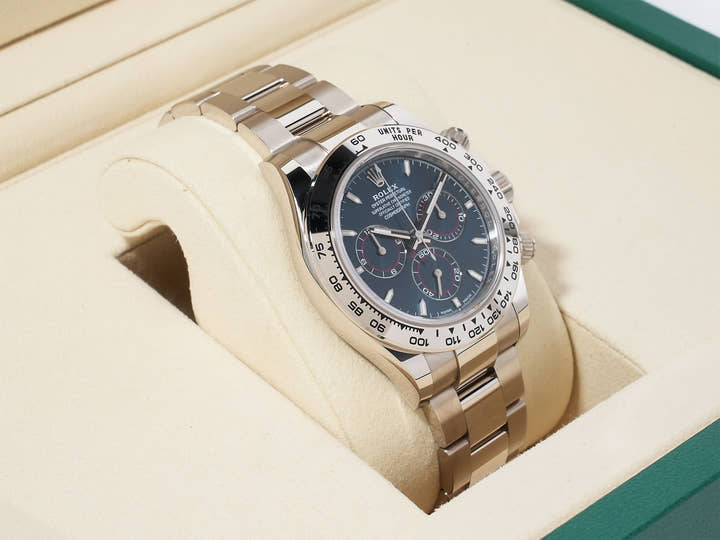 Rolex Daytona Ref. 126509 White Gold Bright Blue Dial Excellent Condition 8686o99u