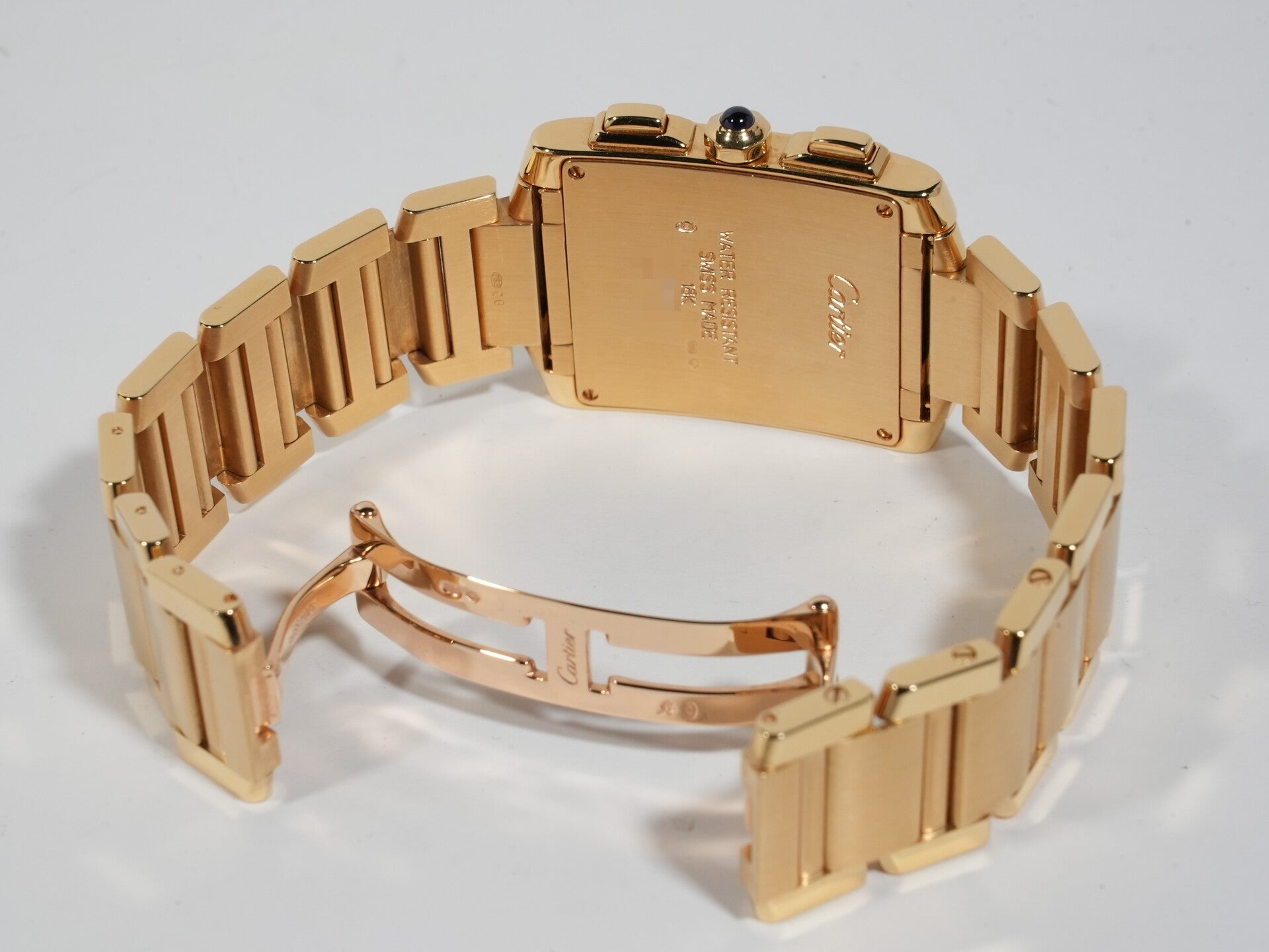 カルティエ タンクフランセーズ クロノリフレックス Ref.W50005R2 18Kイエローゴールド ホワイト文字盤 中古 oug649m2