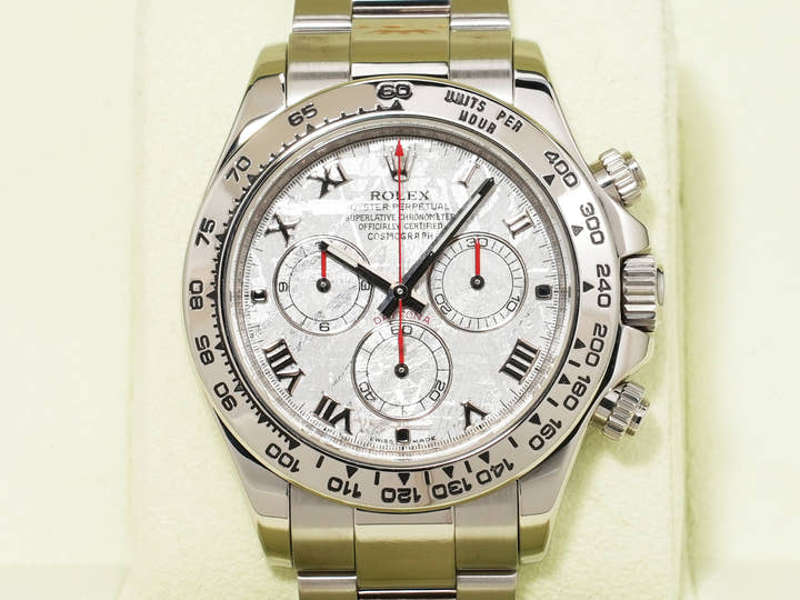 ロレックス デイトナ Ref.116509 ホワイトゴールド メテオライト文字盤 美品 pd5erjca