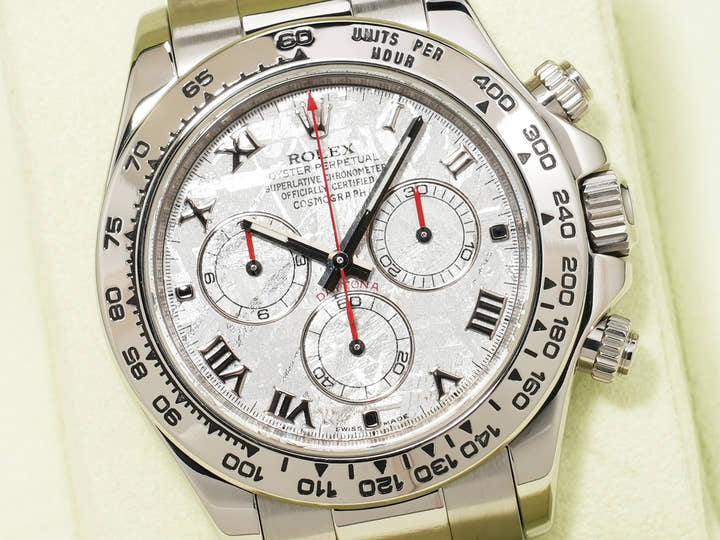 ロレックス デイトナ Ref.116509 ホワイトゴールド メテオライト文字盤 美品 pd5erjca