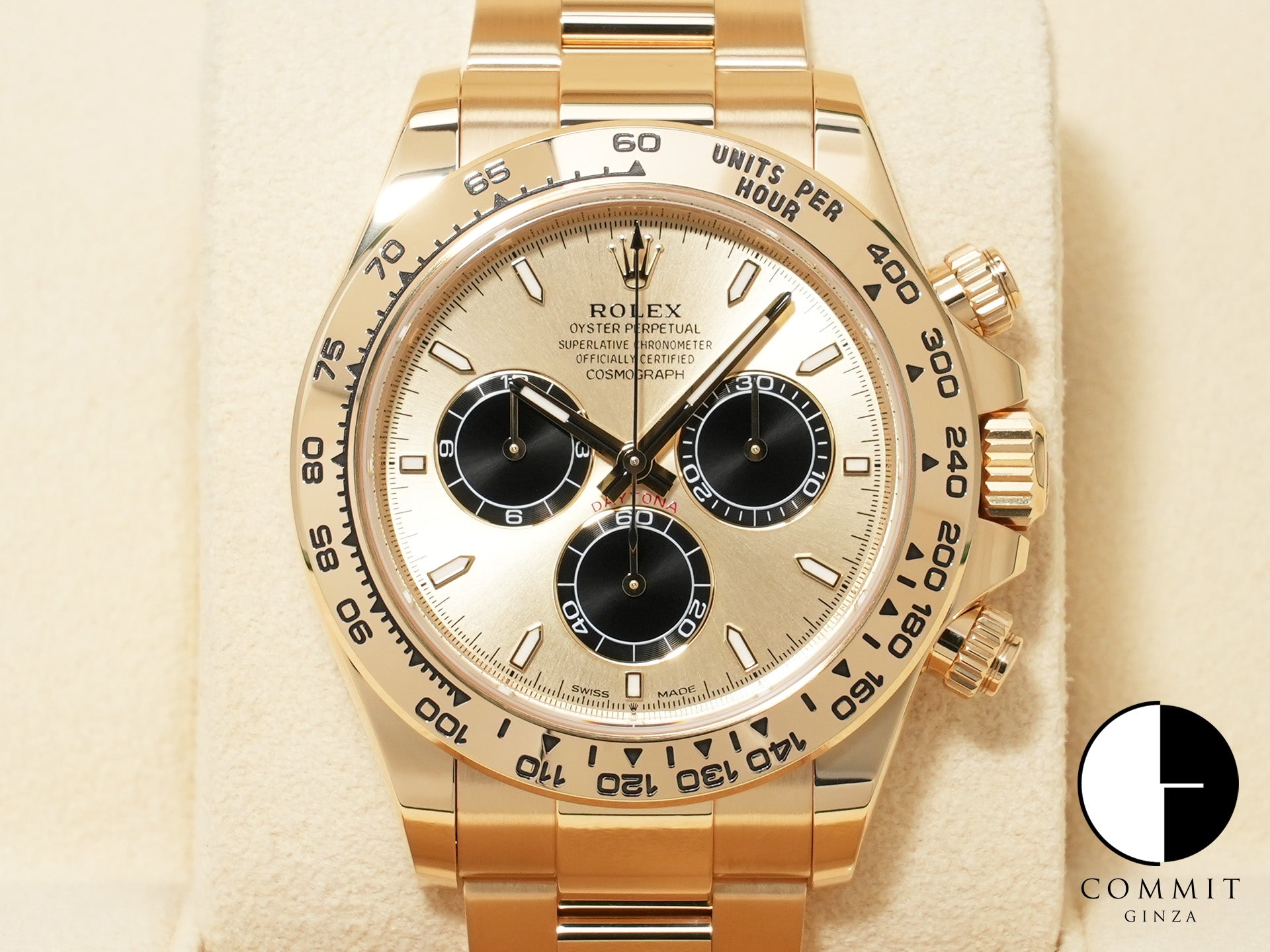 ロレックス デイトナ Ref.126508 イエローゴールド ゴールデンxブライトブラック文字盤 美品 yfh45icf