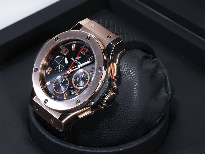 ウブロ ビッグバン ゴールド Ref.301.PX.130.RX 18K 5Nゴールド ブラック文字盤 美中古 zwvzhx7r