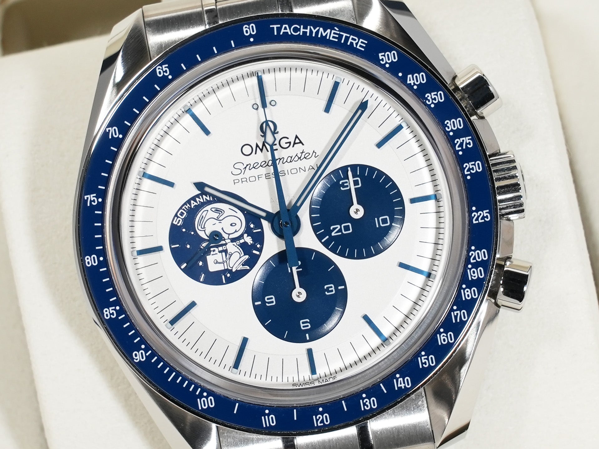 オメガ スピードマスター 記念モデル コーアクシャル マスター クロノメーター クロノグラフ 42MM Ref.310.32.42.50.02.001 ステンレススチール シルバー文字盤 美中古 ppuee7hj