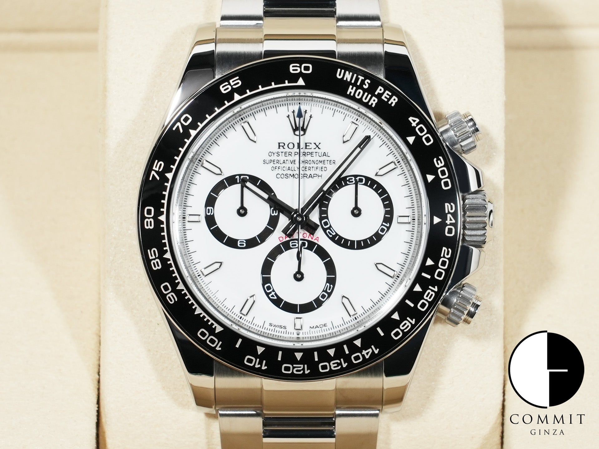 ロレックス デイトナ Ref.126500LN ステンレススチール ホワイト文字盤 美中古 ho38watf