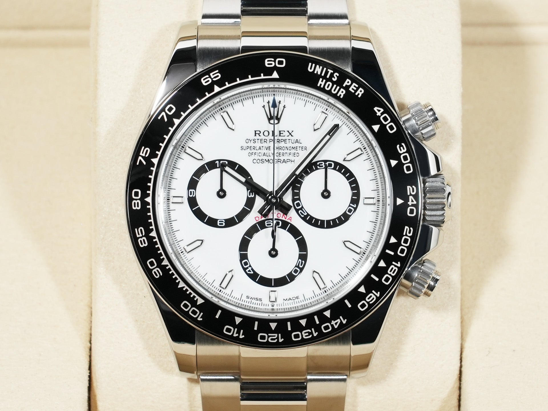 ロレックス デイトナ Ref.126500LN ステンレススチール ホワイト文字盤 美中古 ho38watf