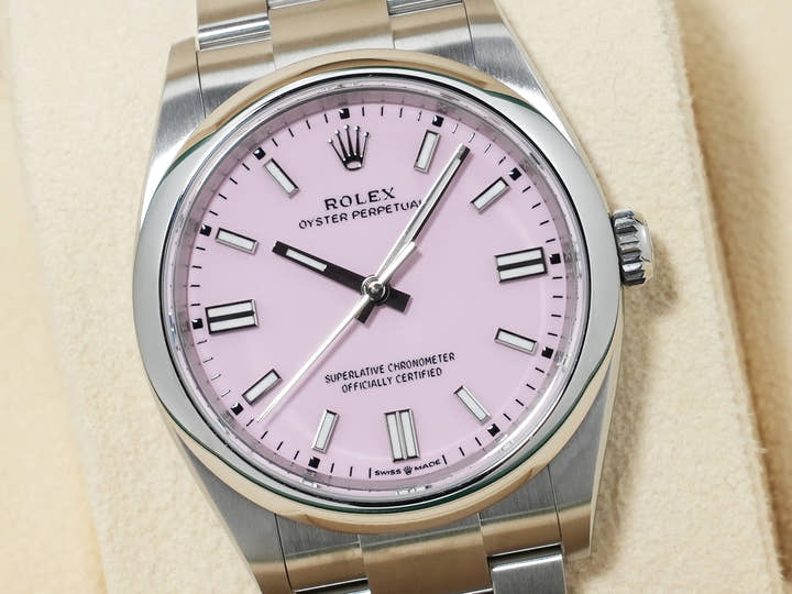 ロレックス オイスターパーペチュアル36 Ref.126000 ステンレススチール キャンディピンク文字盤 極美品 3qwrdnxf