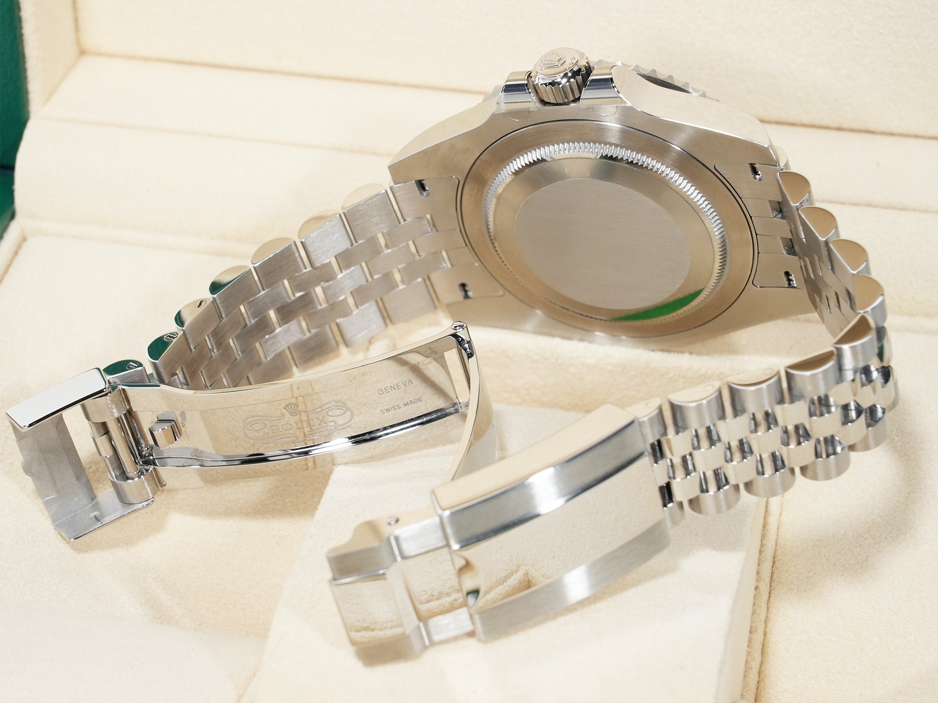 ROLEX GMT-Master II Ref.126710GRNR Stainless Steel Black Dial Jubilee Bracelet Excellent Condition 3p3natxc