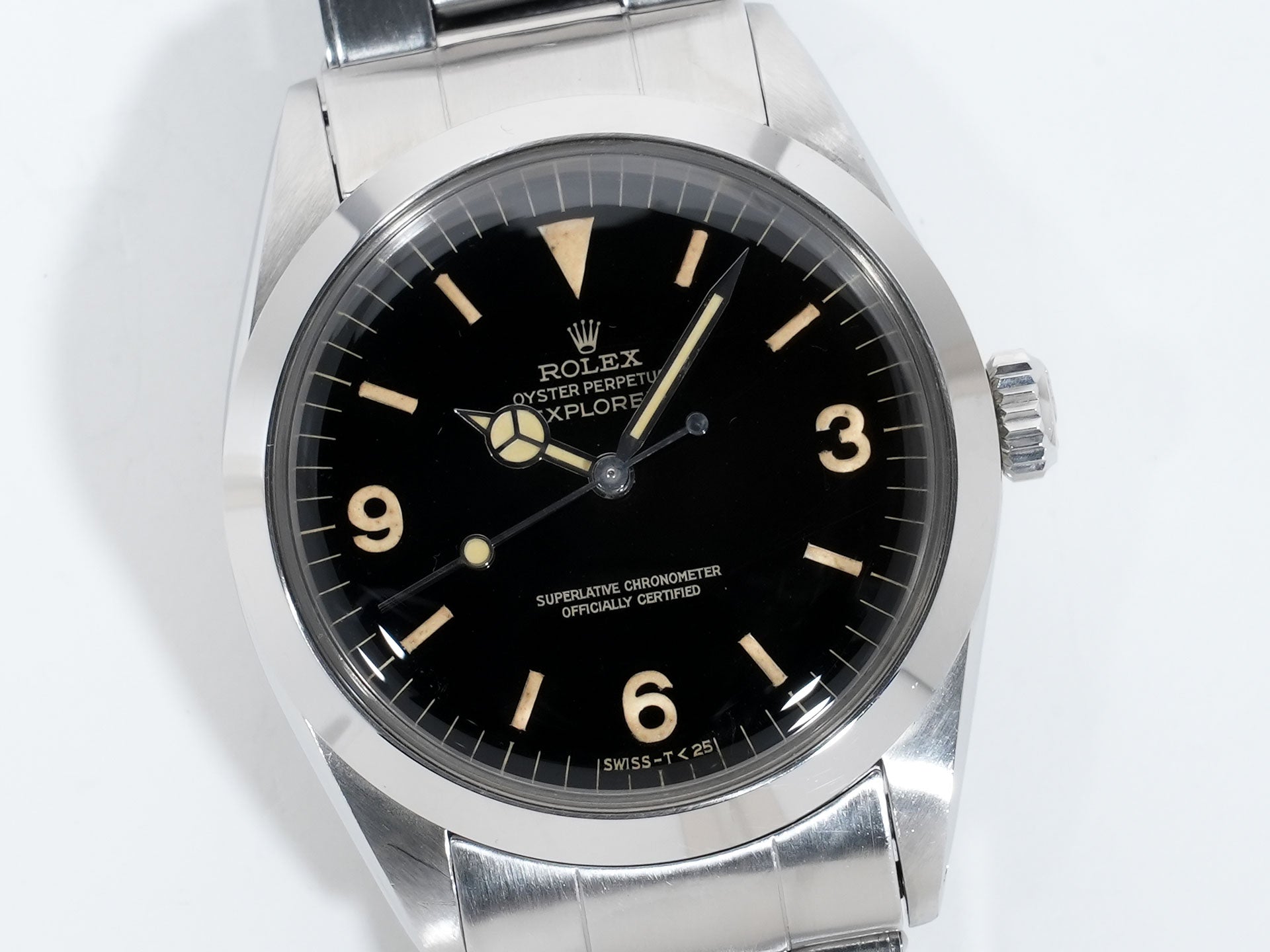 ロレックス エクスプローラーI Ref.1016 ステンレススチール ブラック文字盤 中古 ojsjhfgz