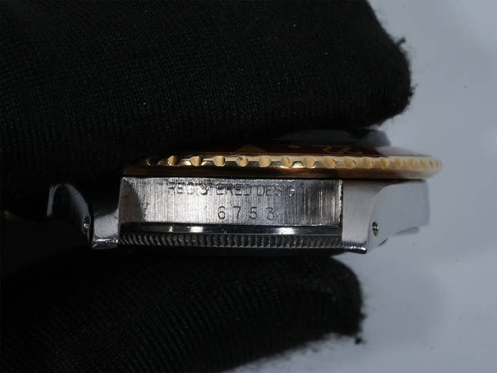 ロレックス GMTマスター Ref.16753 ステンレススチール/イエローゴールド ブラウン文字盤 ジュビリーブレスレット 中古 b7inqk6m