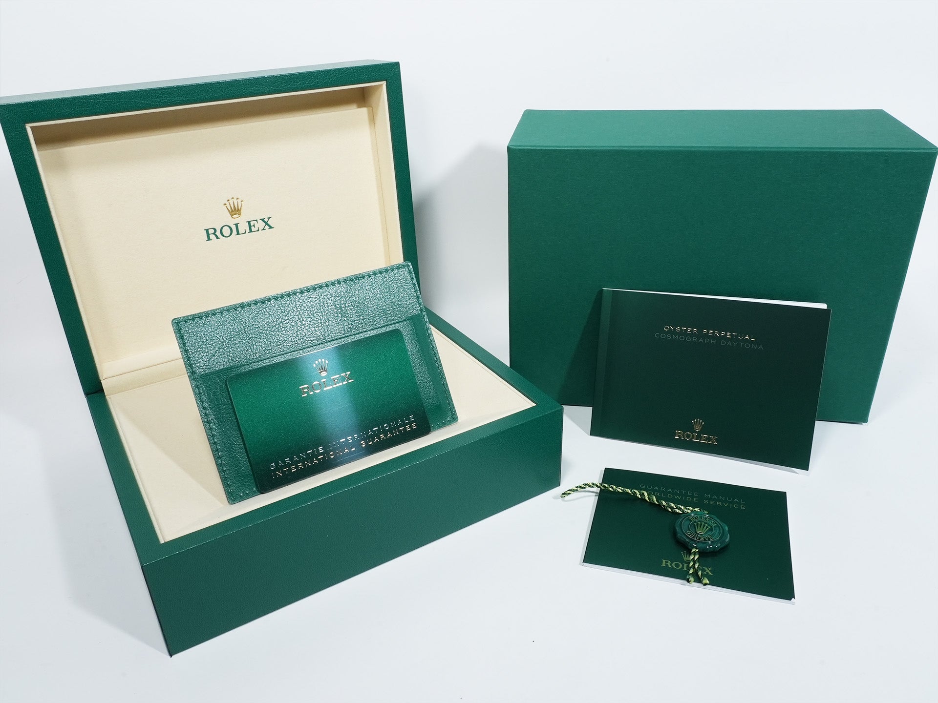 ROLEX Daytona Ref. 126508 Yellow Gold Green Dial Unused vxwzkshz