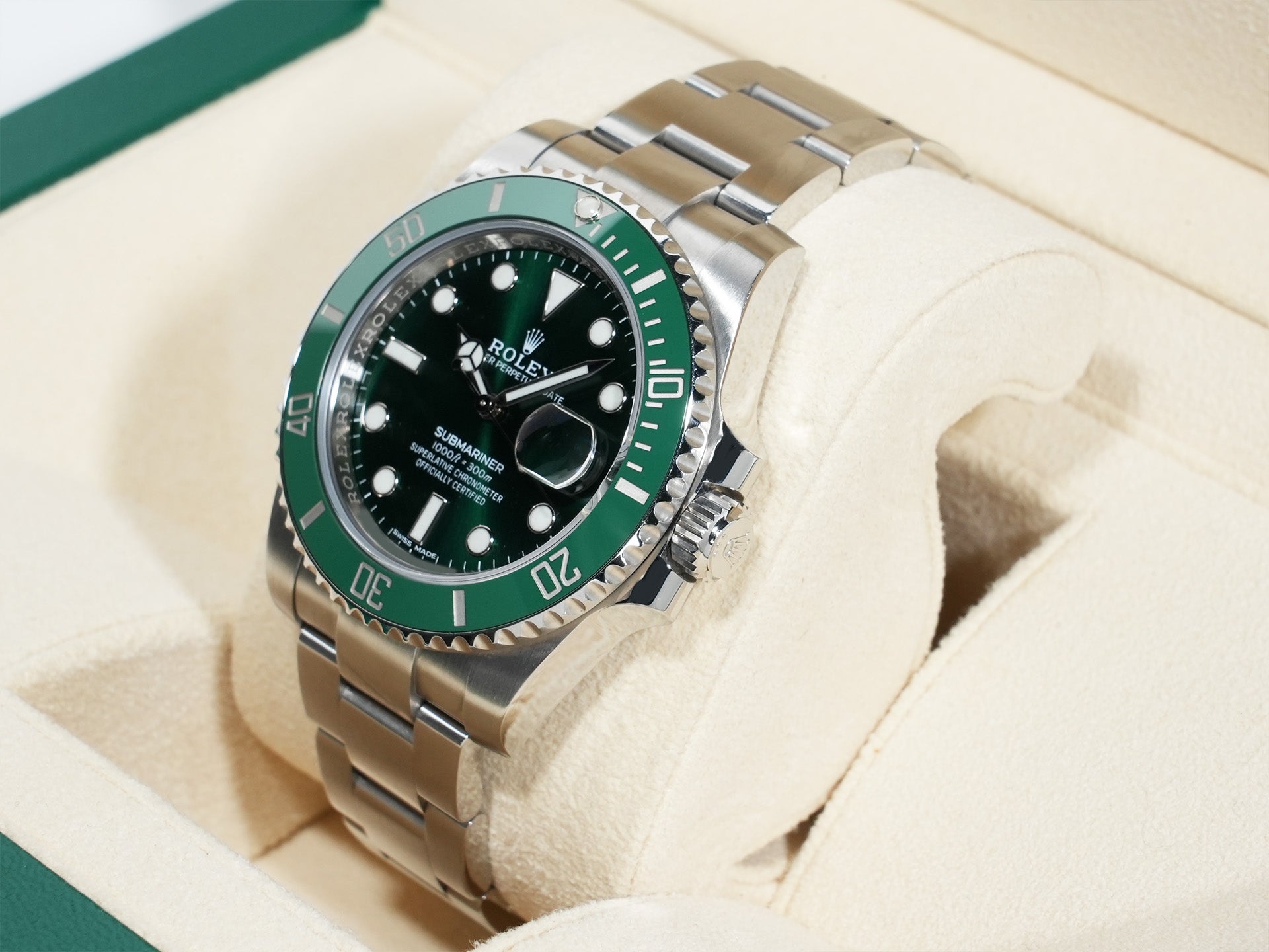 ロレックス サブマリーナー デイト Ref.116610LV ステンレススチール グリーン文字盤 中古 tsad4rms