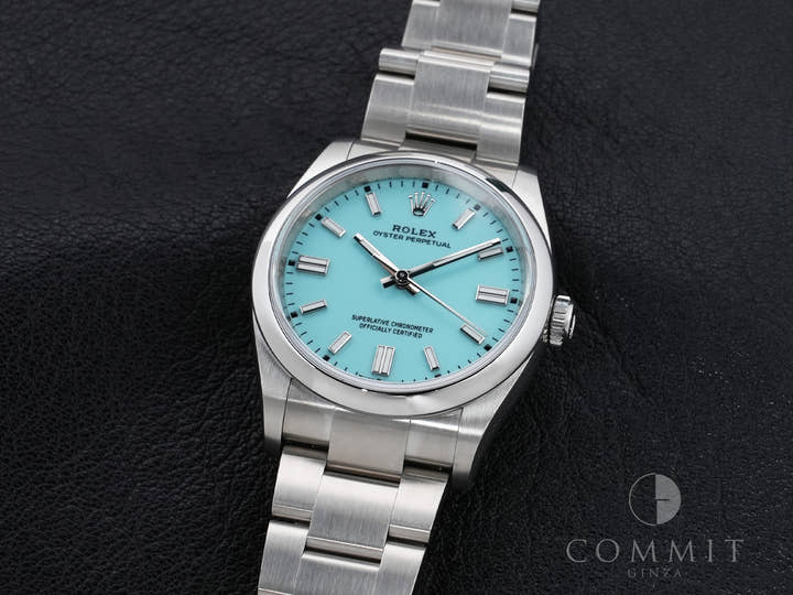 Rolex Oyster Perpetual 36 Ref. 126000 Stainless Steel Turquoise Dial Excellent Condition ygptasb8