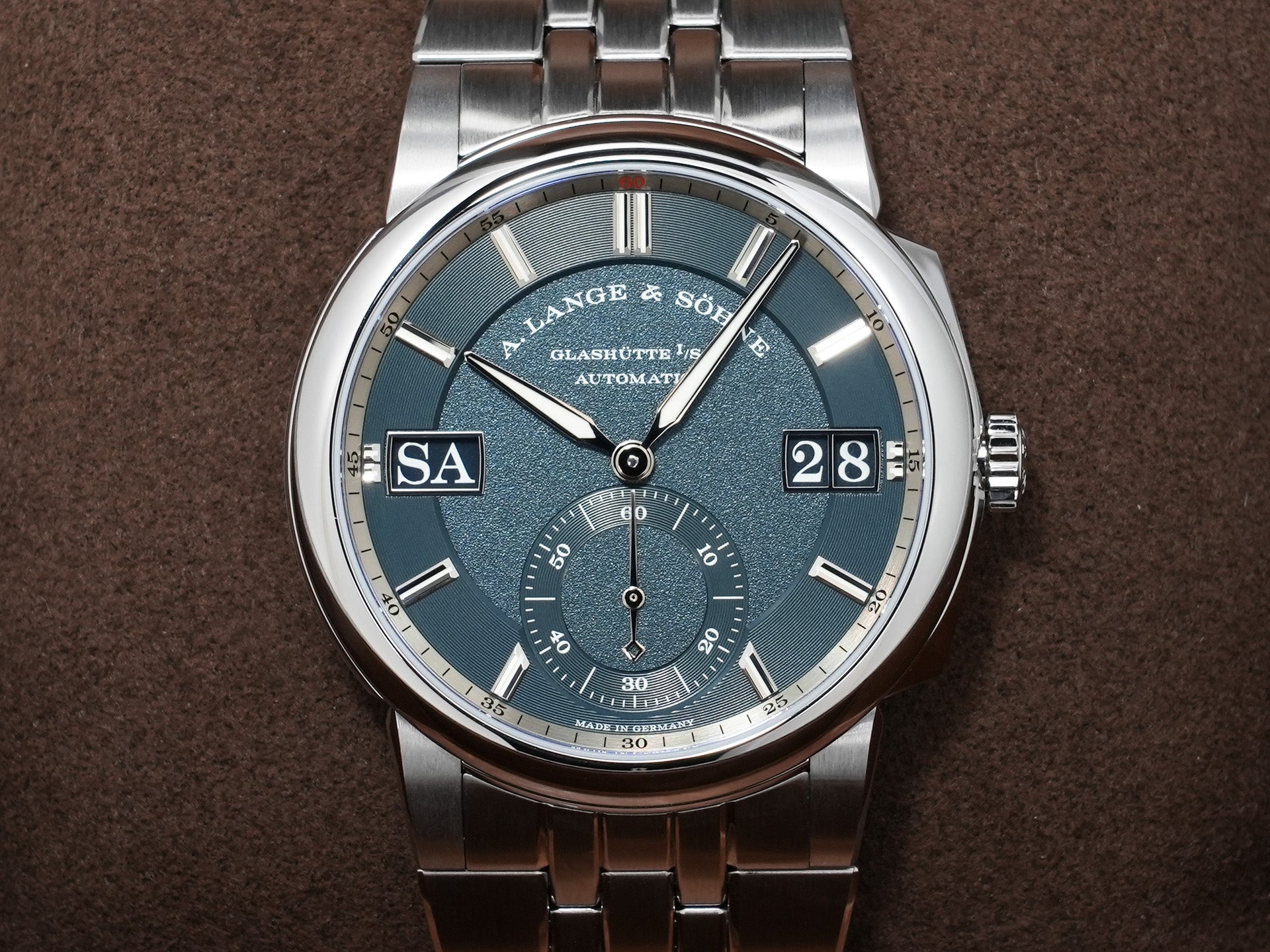 A.ランゲ＆ゾーネ オデュッセウス Ref.363.179 ステンレススチール ダークブルー文字盤 未使用 7bdbgat4