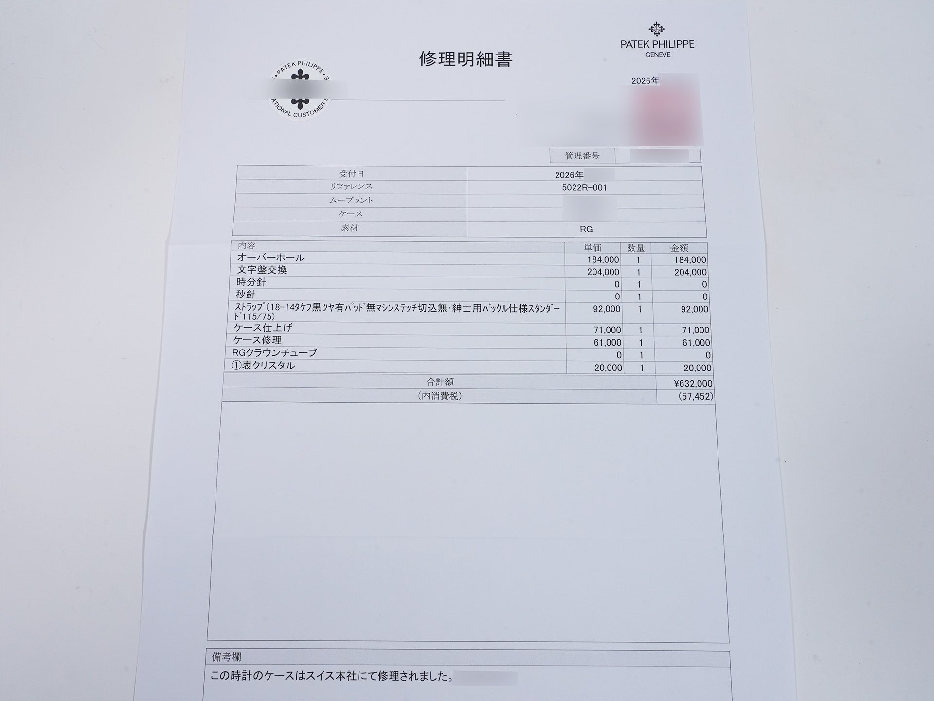 パテックフィリップ カラトラバ Ref.5022R-001 ローズゴールド カッパー文字盤 美品 j74esks3