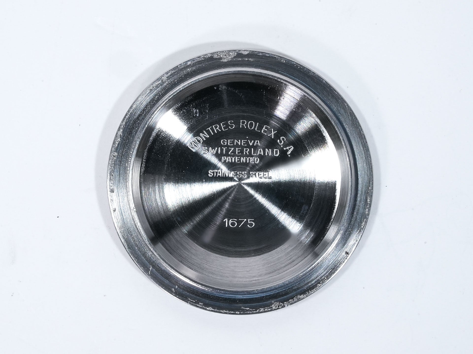 ロレックス GMTマスター Ref.1675 ステンレススチール ブラック文字盤 オイスターブレスレット 中古 eu798v54