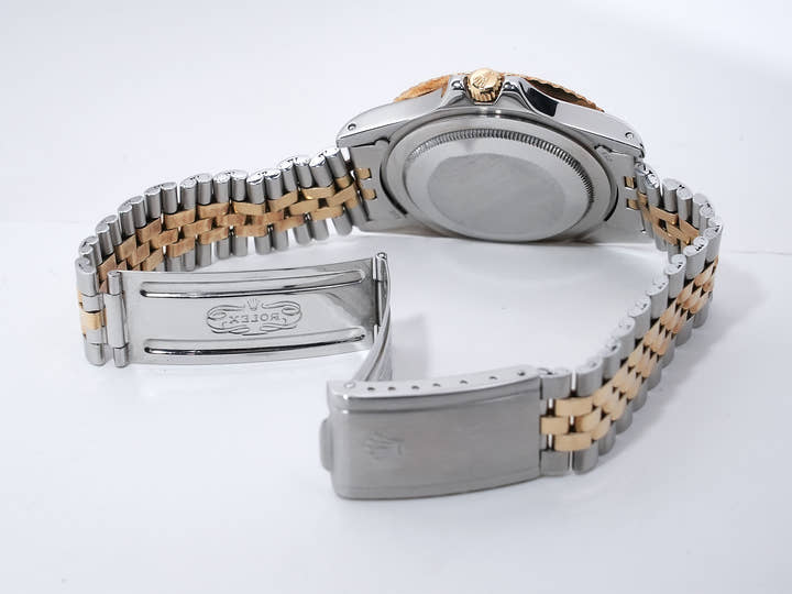 Rolex GMT-Master Ref. 1675/3 Stainless Steel/Yellow Gold Black Dial Jubilee Bracelet Used w5g67g3e