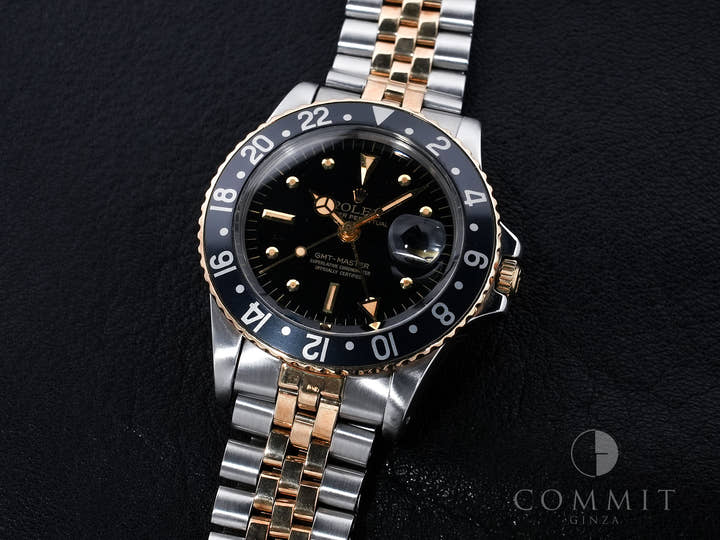 Rolex GMT-Master Ref. 1675/3 Stainless Steel/Yellow Gold Black Dial Jubilee Bracelet Used w5g67g3e