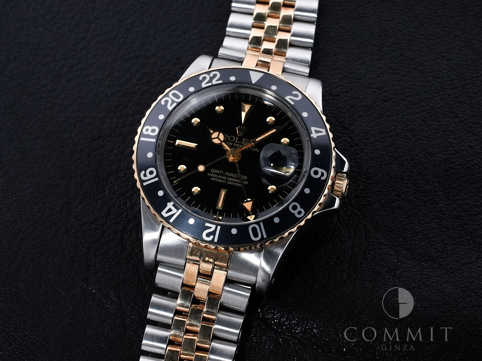 Rolex GMT-Master Ref. 1675/3 Stainless Steel/Yellow Gold Black Dial Jubilee Bracelet Used w5g67g3e