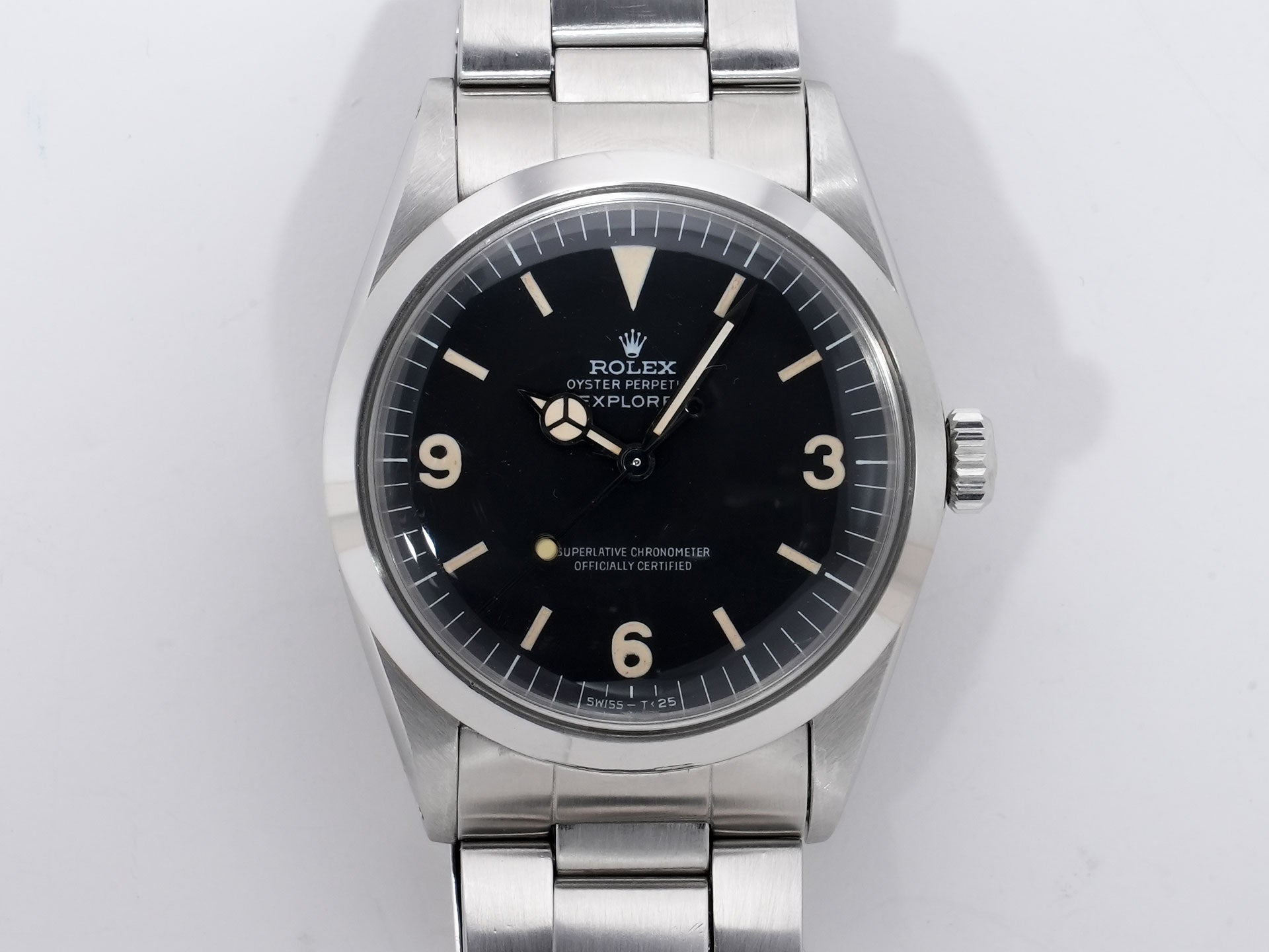 ロレックス エクスプローラーI Ref.1016 ステンレススチール ブラック文字盤 中古 jogkicry
