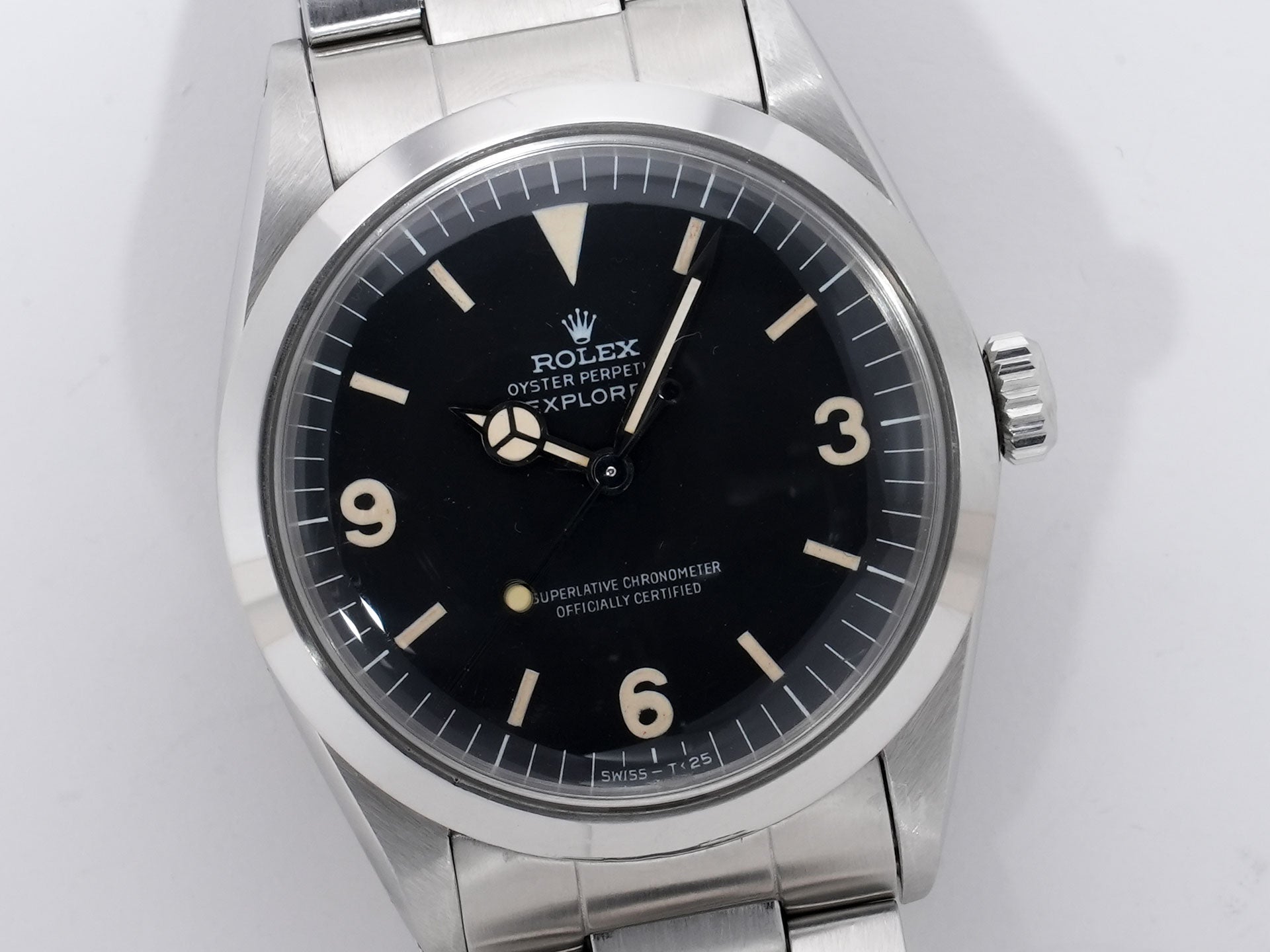 ロレックス エクスプローラーI Ref.1016 ステンレススチール ブラック文字盤 中古 jogkicry