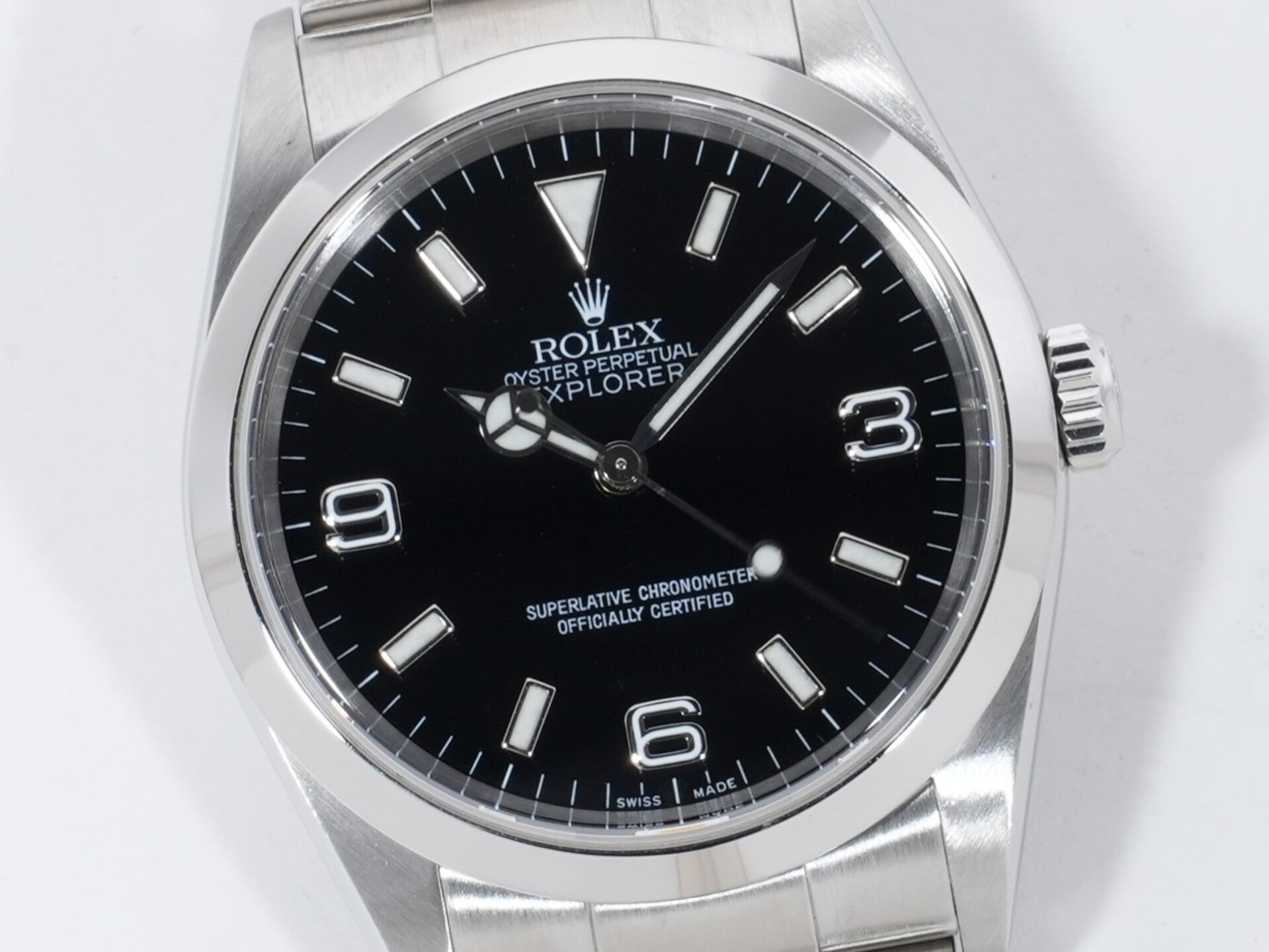 ロレックス エクスプローラーI Ref.114270 ステンレススチール ブラック文字盤 オイスターブレスレット 美品 ii78pdy4