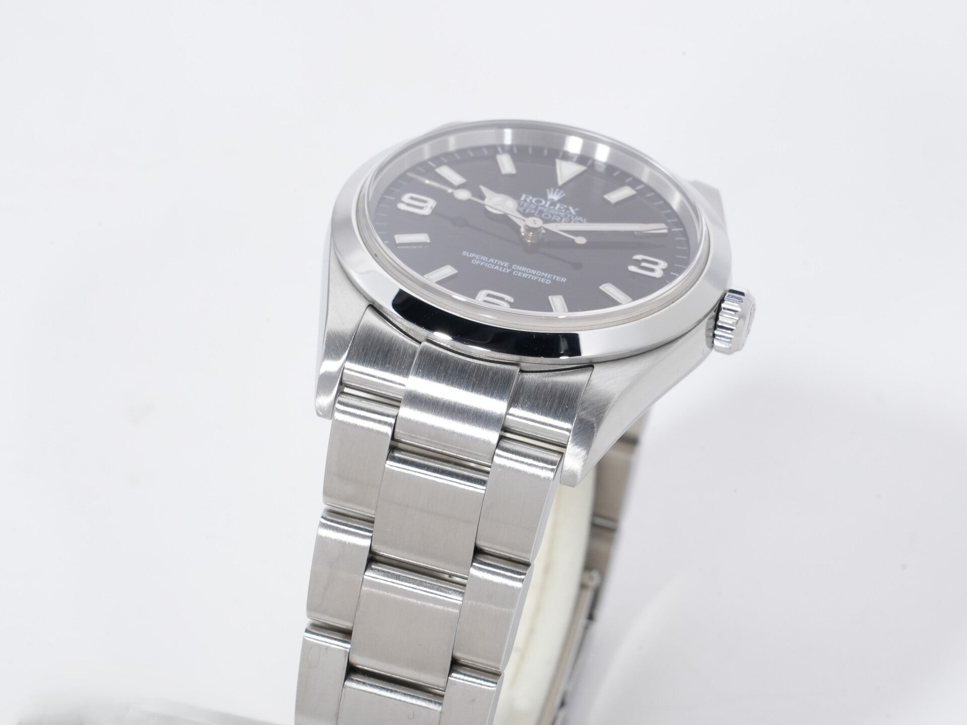 ロレックス エクスプローラーI Ref.114270 ステンレススチール ブラック文字盤 オイスターブレスレット 美品 ii78pdy4