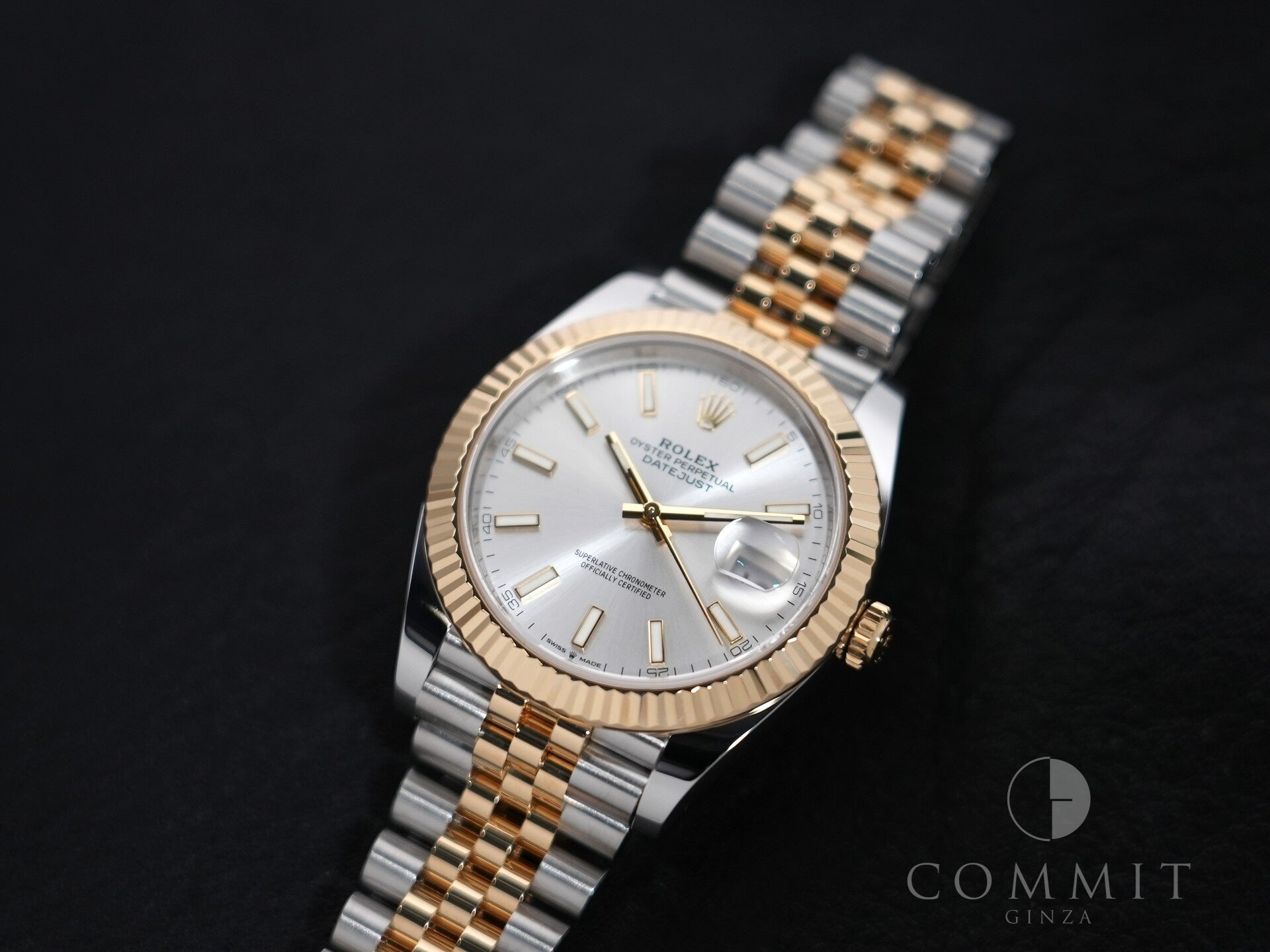 Rolex Datejust 41 Ref. 126333 Stainless Steel/Yellow Gold Silver Dial Jubilee Bracelet Excellent Condition uzpj98ia