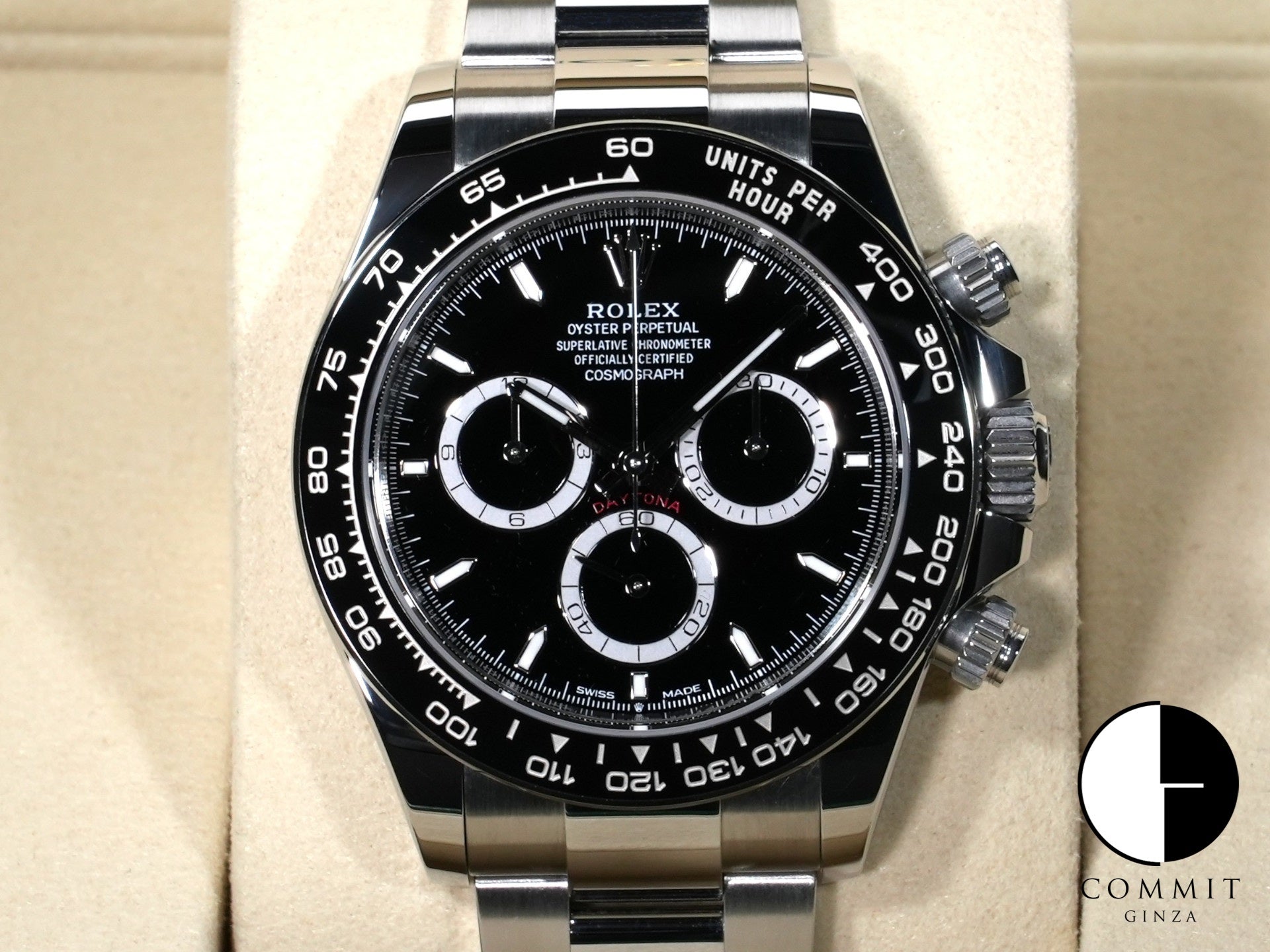 Rolex Daytona Ref. 126500LN Stainless Steel Black Dial Excellent Condition qx69n3dy