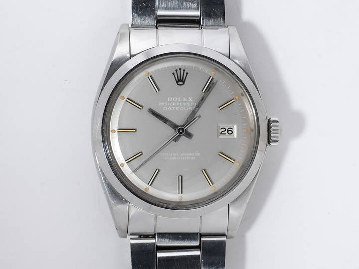 Rolex Datejust Ref. 1600 Stainless Steel Gray Dial Used dw8c62rw