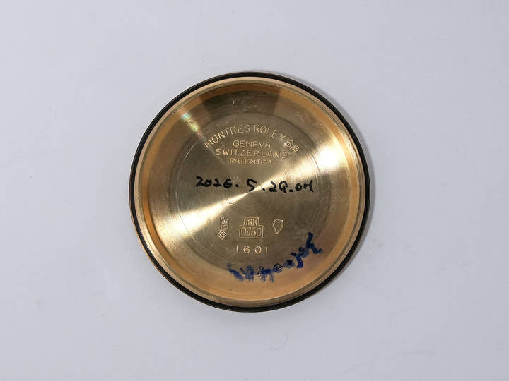 ロレックス デイトジャスト Ref.1600 イエローゴールド ブラウンミラー文字盤 中古 riecx9e5