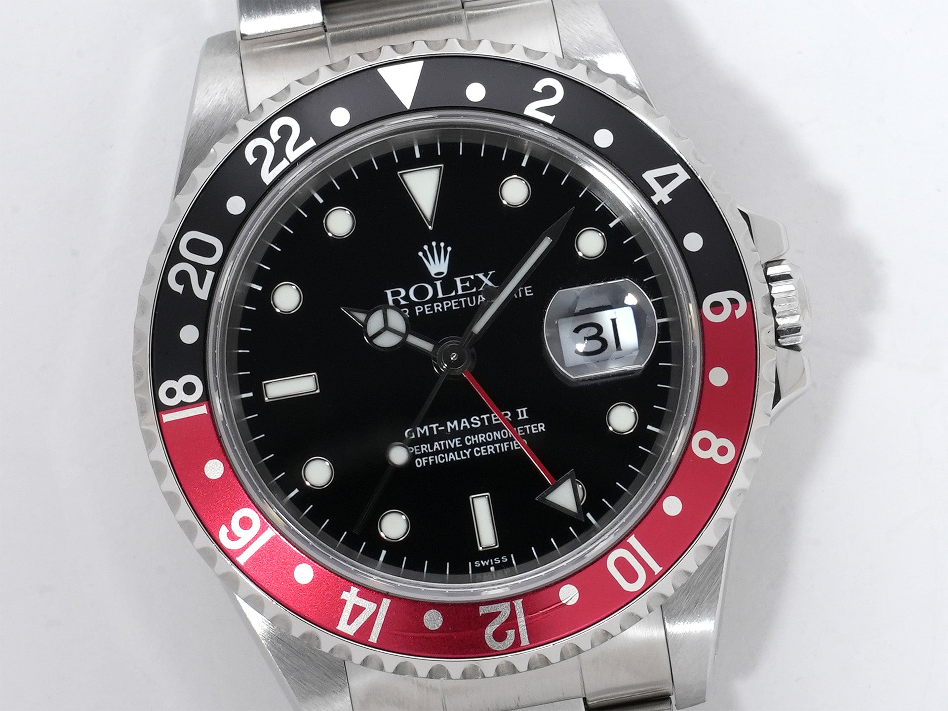 Rolex GMT-Master II Ref. 16710 Stainless Steel Black Dial Oyster Bracelet Excellent Used Condition xz2w9cjp