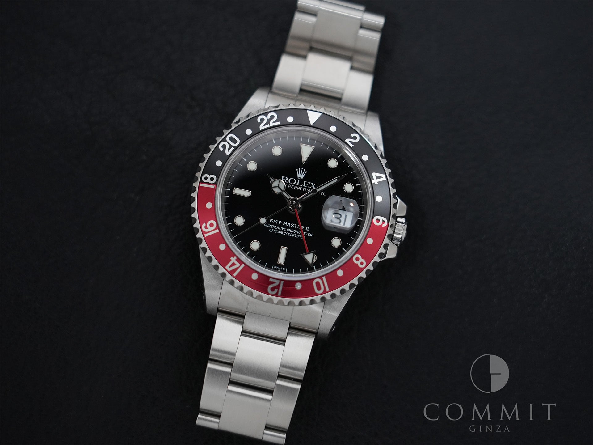 Rolex GMT-Master II Ref. 16710 Stainless Steel Black Dial Oyster Bracelet Excellent Used Condition xz2w9cjp