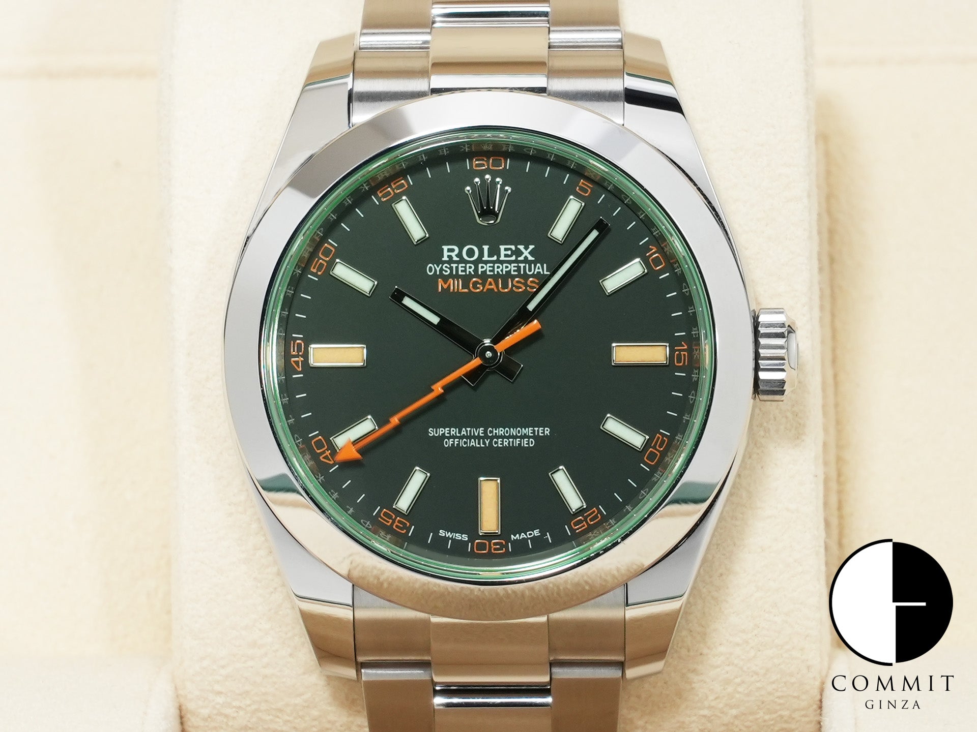 Rolex Milgauss Ref. 116400GV Stainless Steel Black Dial Unused fc4rkko8