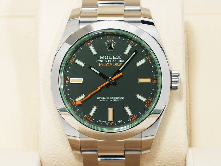 Rolex Milgauss Ref. 116400GV Stainless Steel Black Dial Unused fc4rkko8