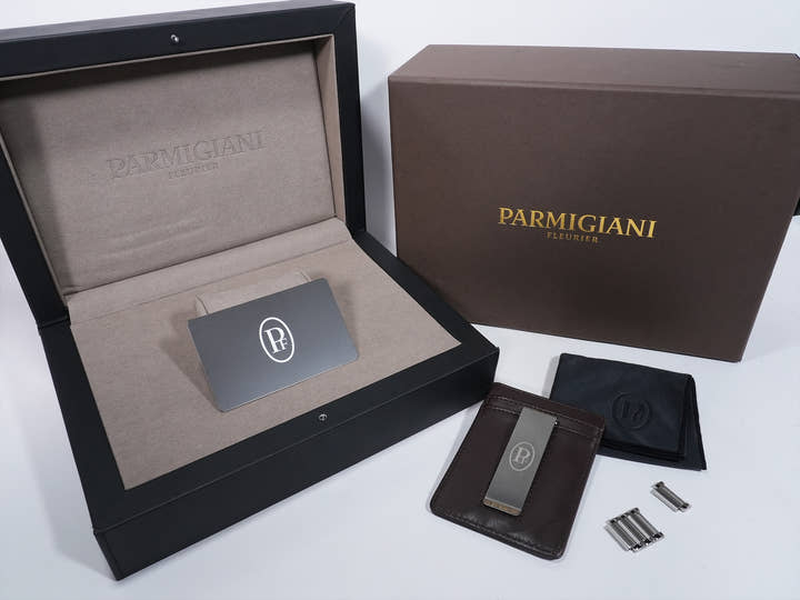 Parmigiani Fleurier Tonda PF Micro-Rotor Ref. PFC914-1020021-100182 Stainless Steel x Platinum Golden Siena Dial Excellent Condition xkczhbci