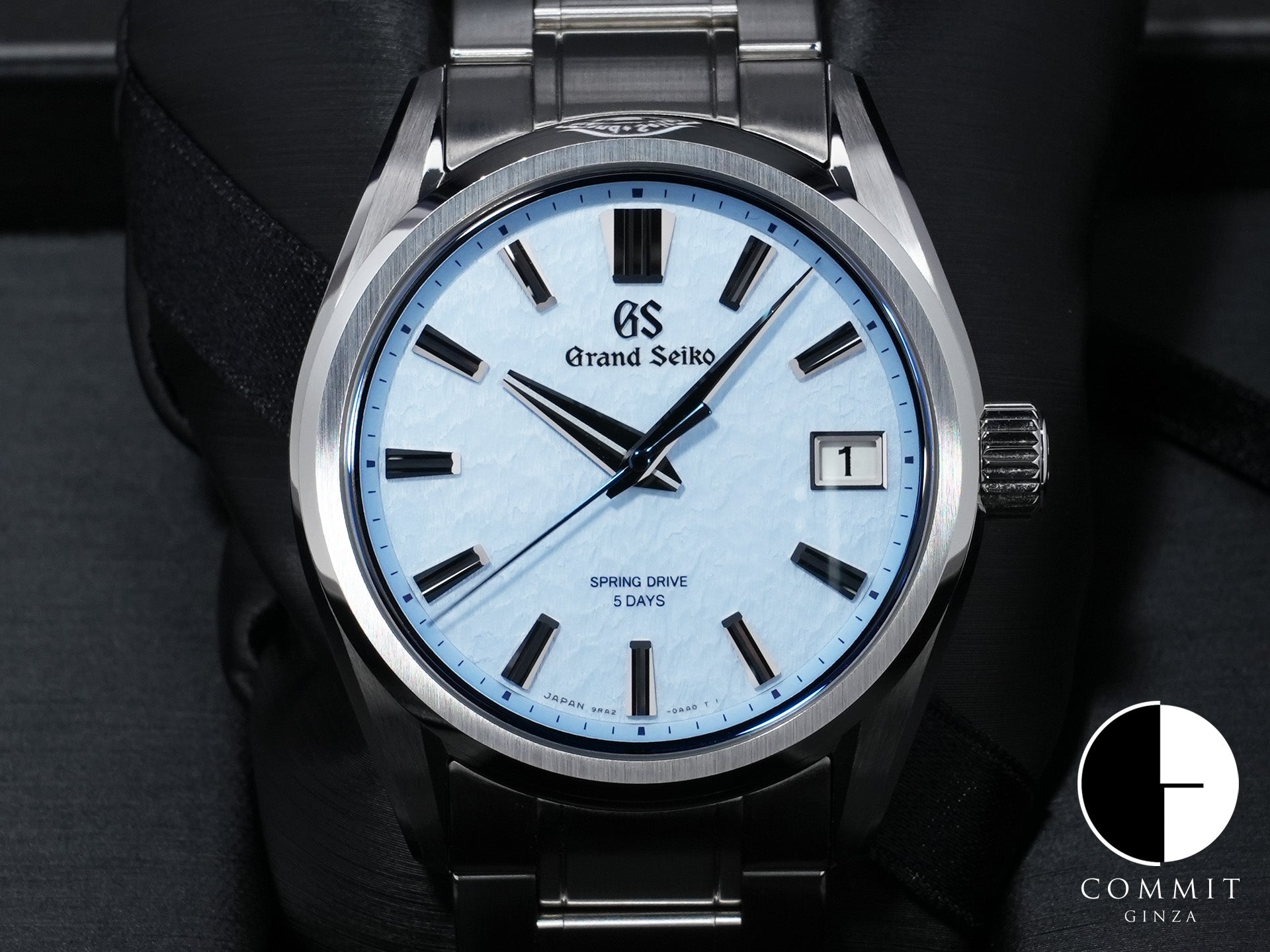 Grand Seiko Evolution 9 Collection AJHH Special Limited Edition Ref. SLGA017 Stainless Steel Snowflake Blue Dial Excellent Used Condition iohvkytx