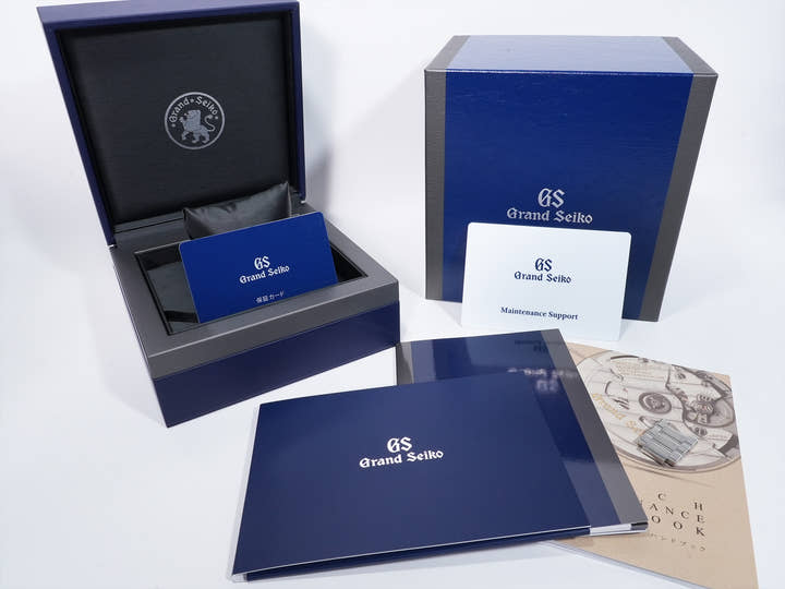 Grand Seiko Evolution 9 Collection AJHH Special Limited Edition Ref. SLGA017 Stainless Steel Snowflake Blue Dial Excellent Used Condition iohvkytx