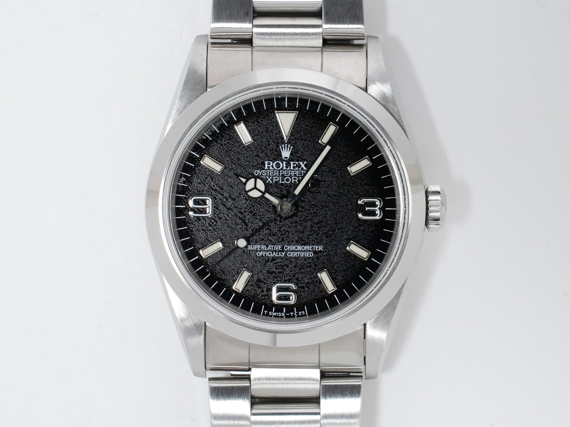 Rolex Explorer I Ref. 14270 Stainless Steel Black Dial Oyster Bracelet Used 6rvyodzt