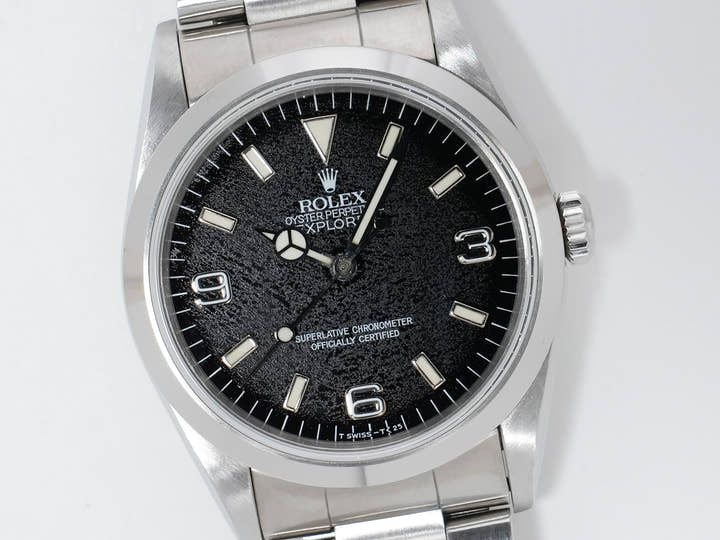 Rolex Explorer I Ref. 14270 Stainless Steel Black Dial Oyster Bracelet Used 6rvyodzt