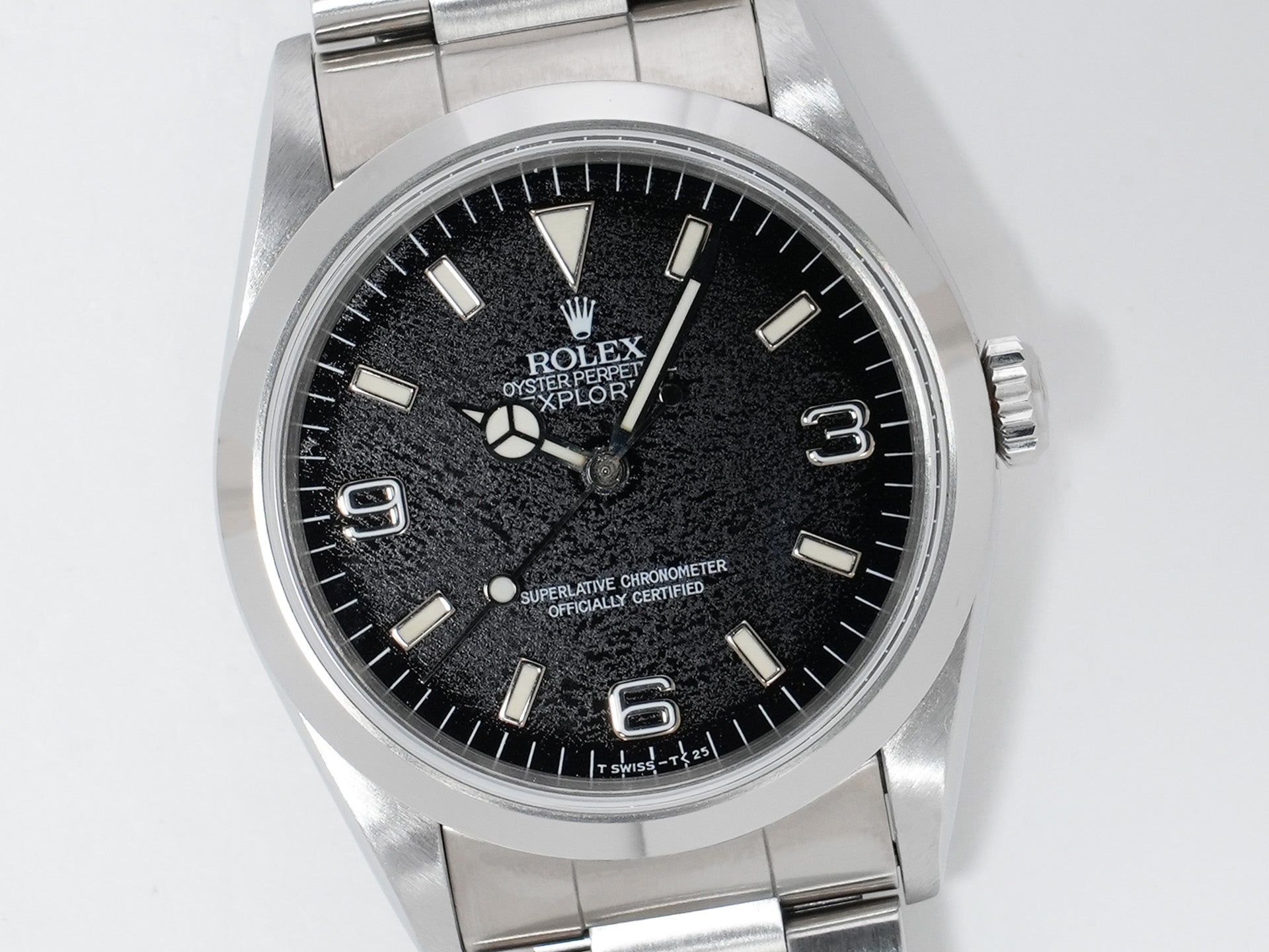 Rolex Explorer I Ref. 14270 Stainless Steel Black Dial Oyster Bracelet Used 6rvyodzt