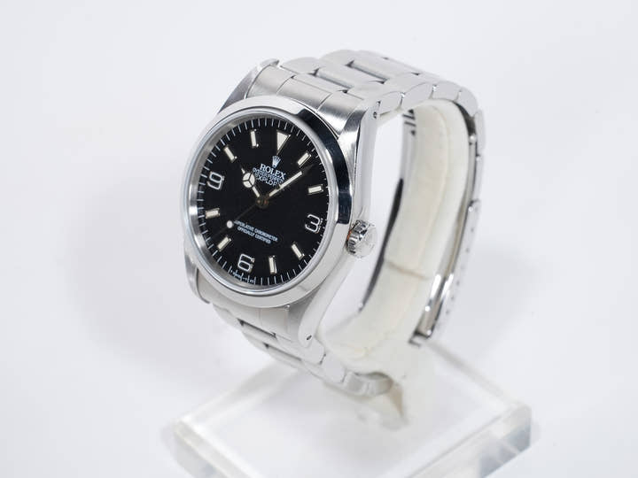 Rolex Explorer I Ref. 14270 Stainless Steel Black Dial Oyster Bracelet Used 6rvyodzt