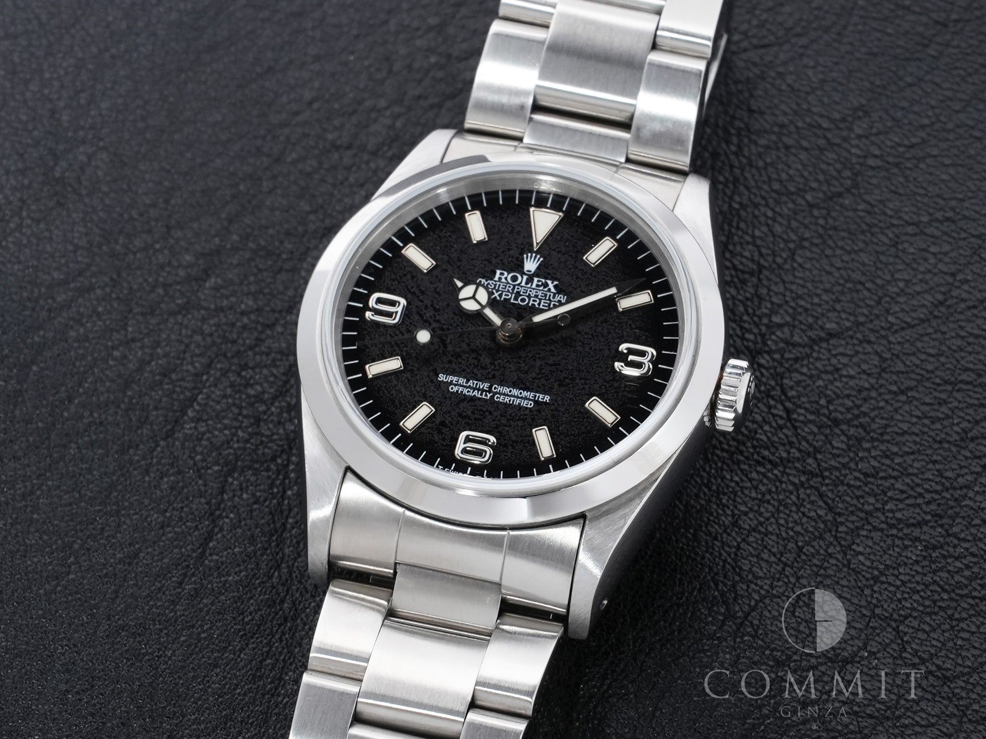 Rolex Explorer I Ref. 14270 Stainless Steel Black Dial Oyster Bracelet Used 6rvyodzt