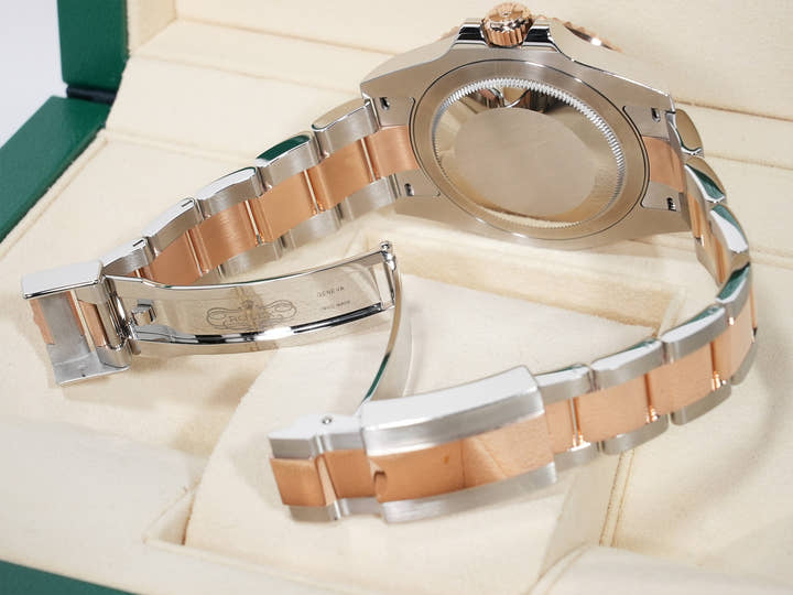 ROLEX GMT-Master II Ref.126711CHNR Stainless Steel/Everose Gold Black Dial Oyster Bracelet Used gu3awkfm