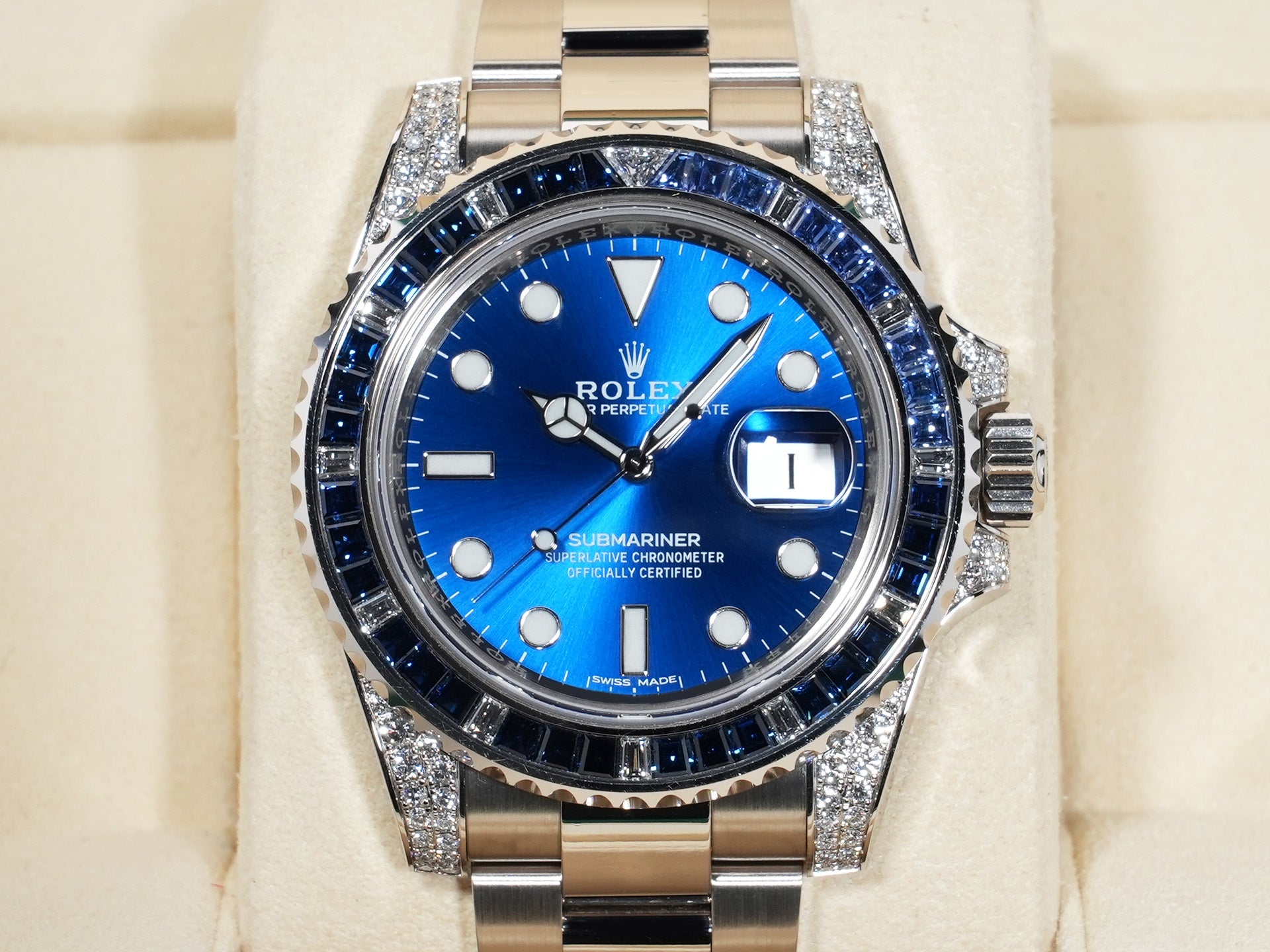 Rolex Submariner Date Ref. 116659SABR White Gold Blue Dial Used 44datm8q