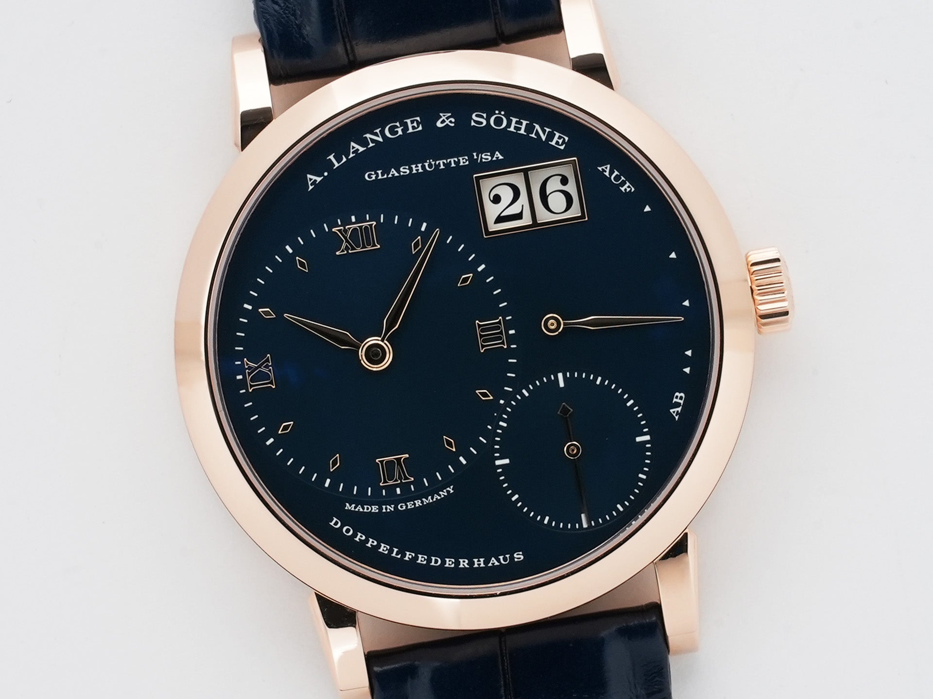 A. Lange & Söhne Little Lange 1 Ref. 181.063 Pink Gold Blue Dial Unused bjwbnsvz