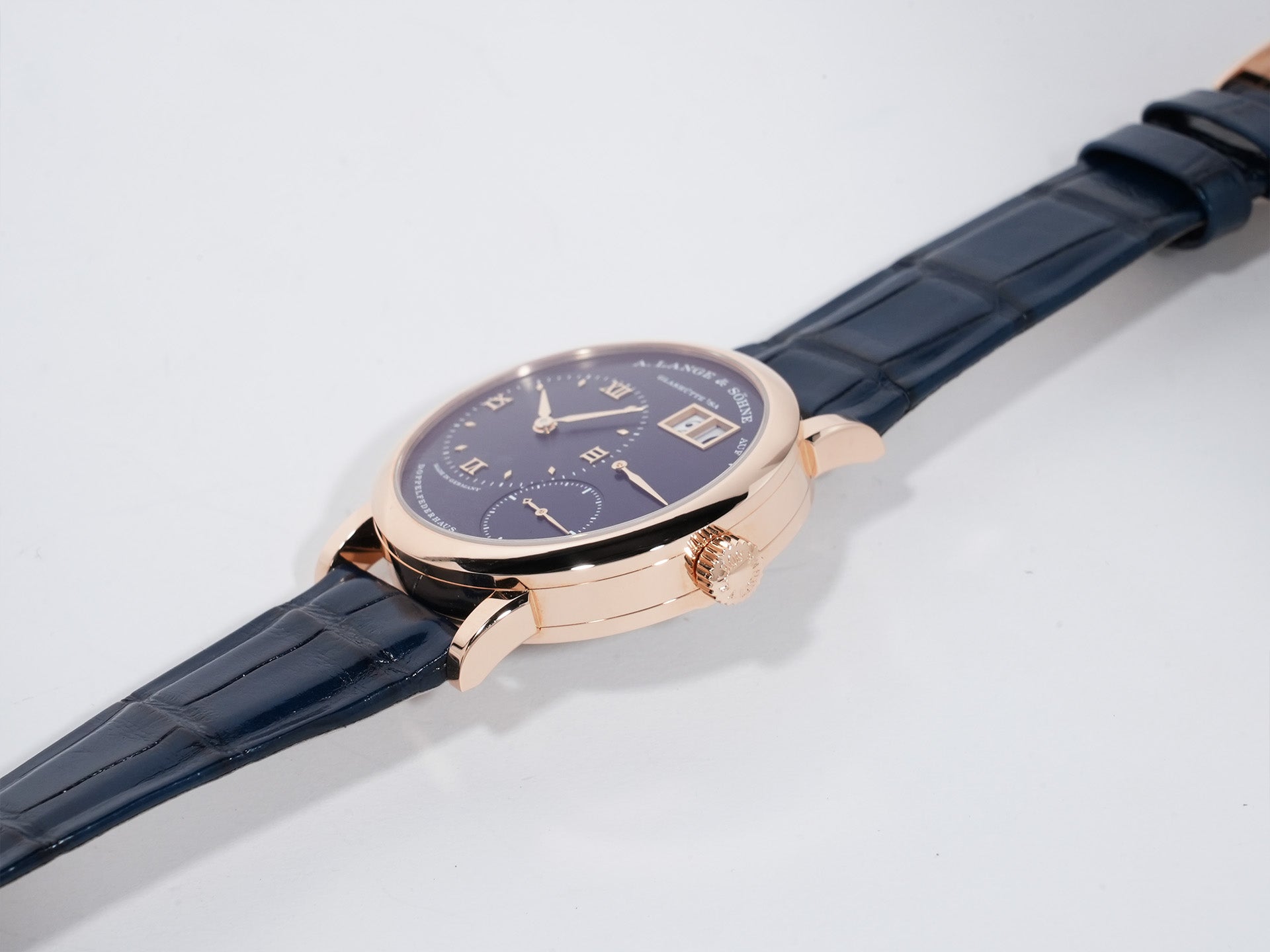 A. Lange & Söhne Little Lange 1 Ref. 181.063 Pink Gold Blue Dial Unused bjwbnsvz