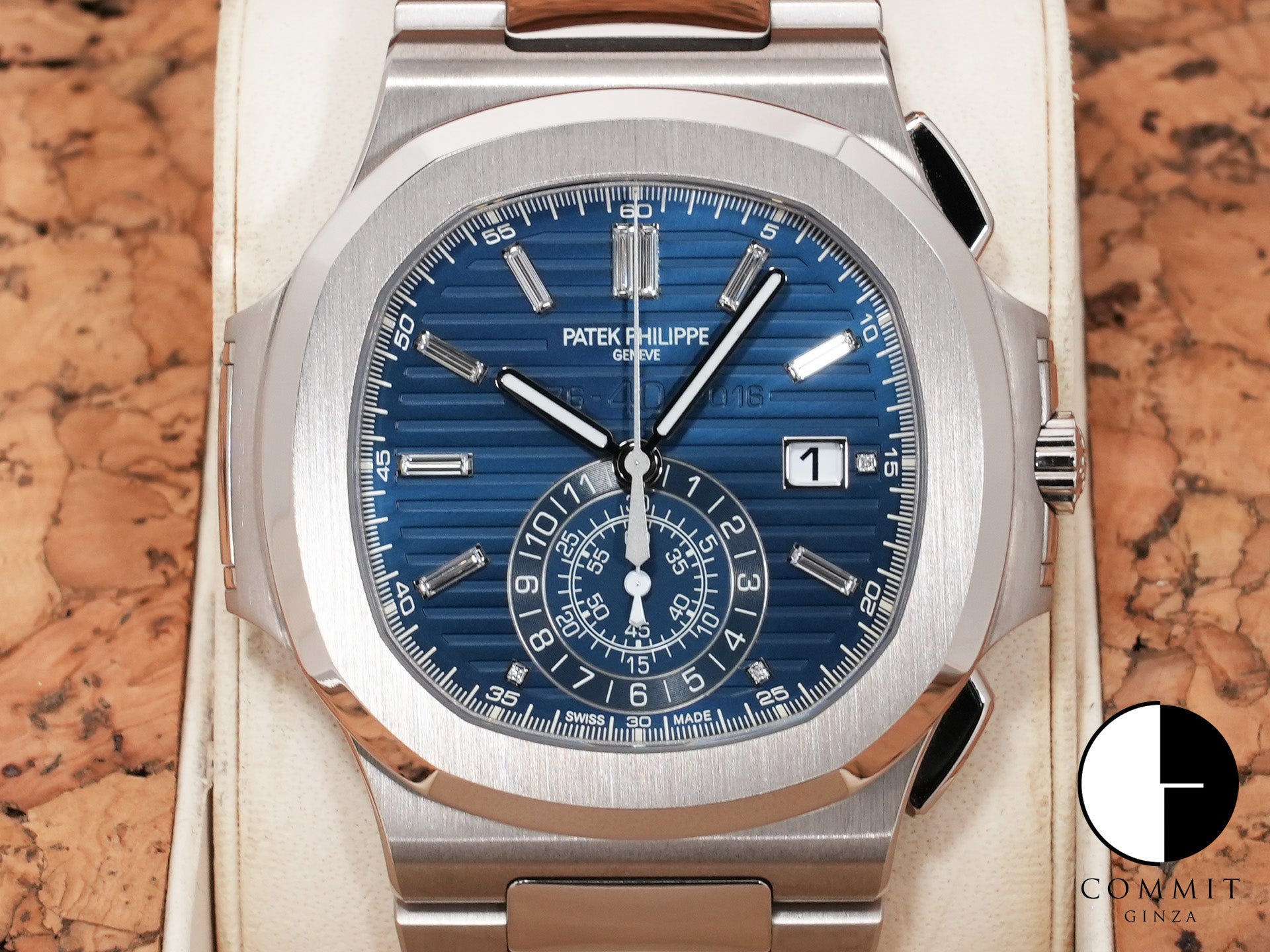 パテックフィリップ ノーチラス クロノグラフ 40周年記念 Ref.5976/1G-001 ホワイトゴールド ブルー・ソレイユ文字盤 美品 2jcqchrh