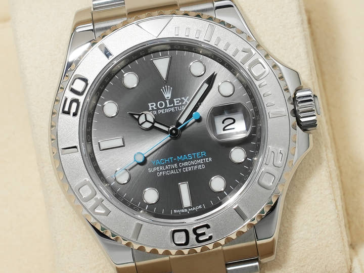 Rolex Yacht-Master 40 Ref. 116622 Stainless Steel/Platinum Dark Rhodium Dial Excellent Used Condition y9xeofxh